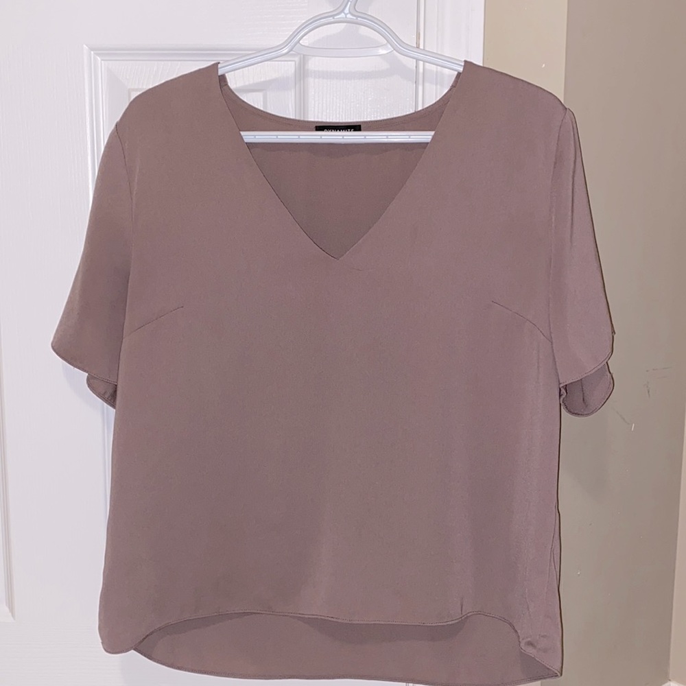Dynamite V-neck Silky Blouse 💜